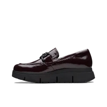 Clarks Loafers Women's Plum Patent Leather