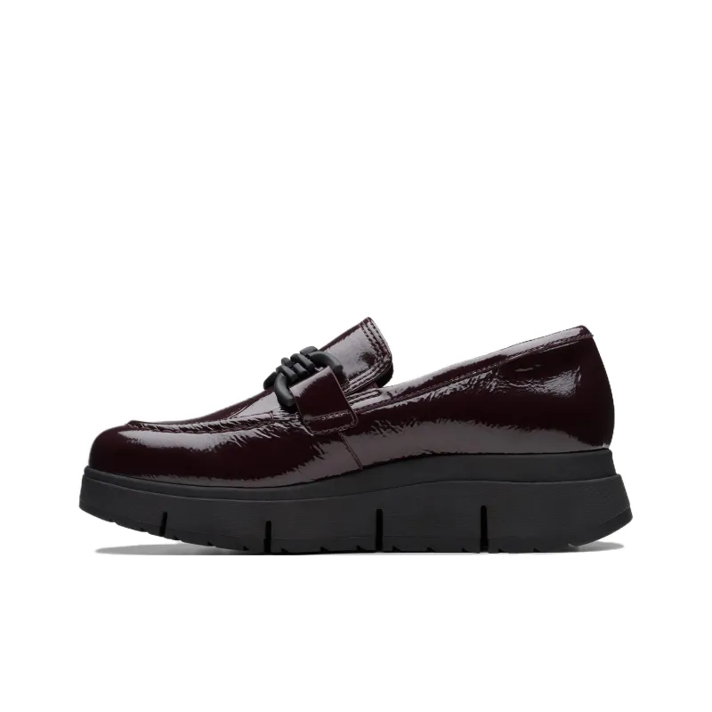 Clarks Loafers Women's Plum Patent Leather-0