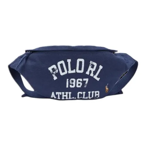 Polo Ralph Lauren Cotton One Shoulder Crossbody Fanny Pack Men's Marine Blue