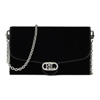 Ralph Lauren Polyester Shoulder Bag Crossbody Bag Medium Size Women's Black