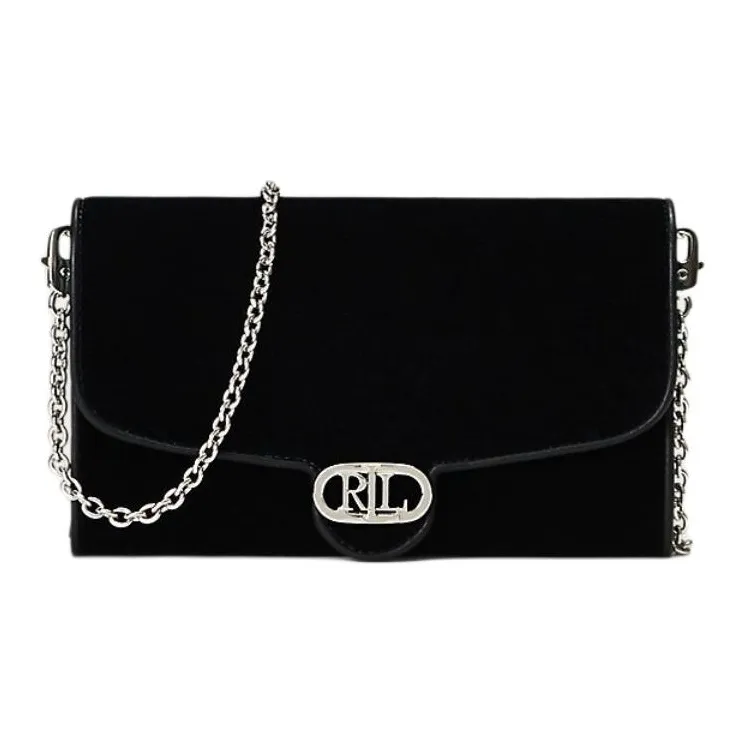 Ralph Lauren Polyester Shoulder Bag Crossbody Bag Medium Size Women's Black-0