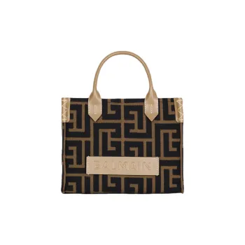 BALMAIN B-Army Labyrinth-Monogram Small Tote Bag