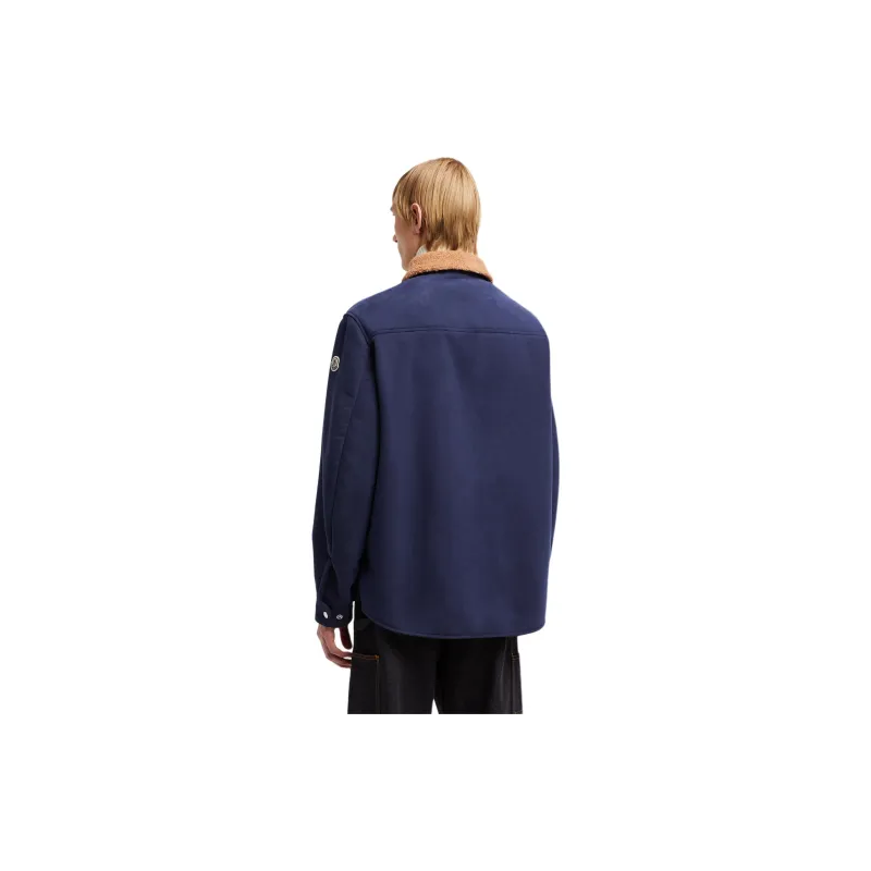 Moncler Logo Patch Long Sleeved Shirt Jacket-1