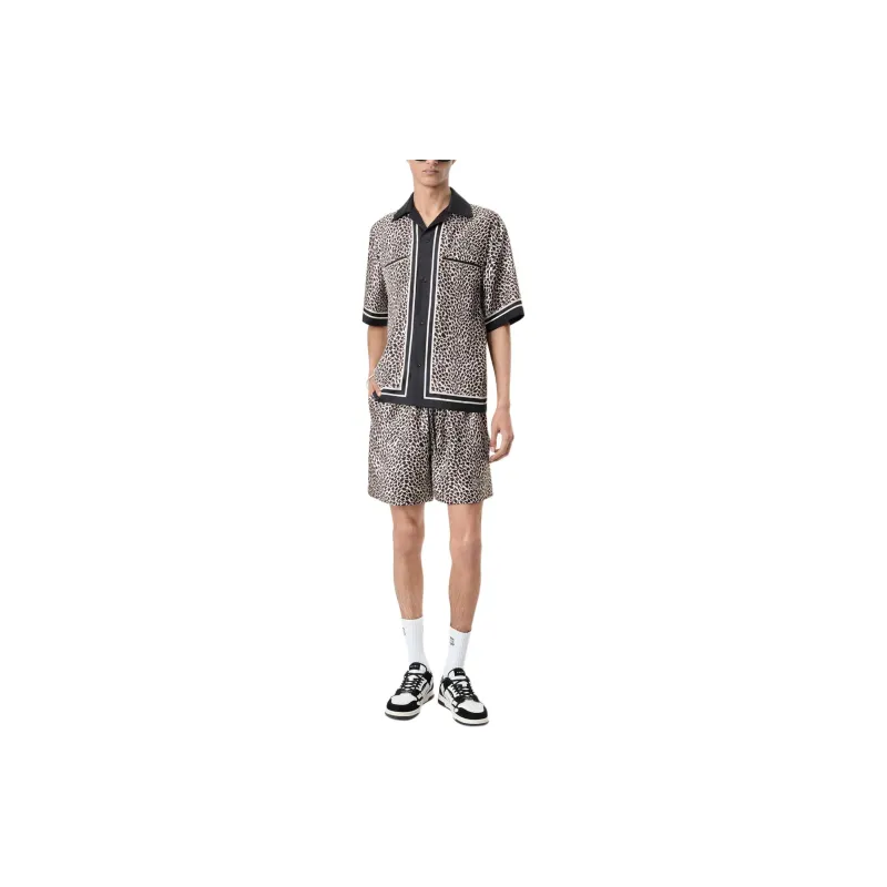 AMIRI Ma Leopard Printed Bowing Shirt-1