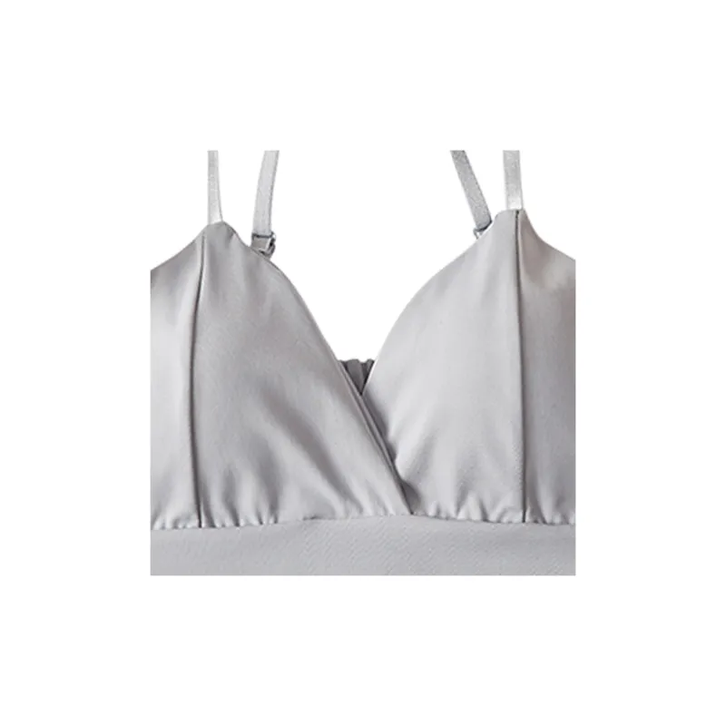 Flowers In Water Bra Women's Gray-1