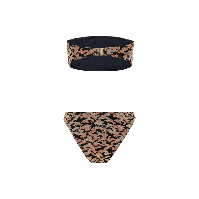 Zimmermann Waverly Textured Strapless Bikini Set-1