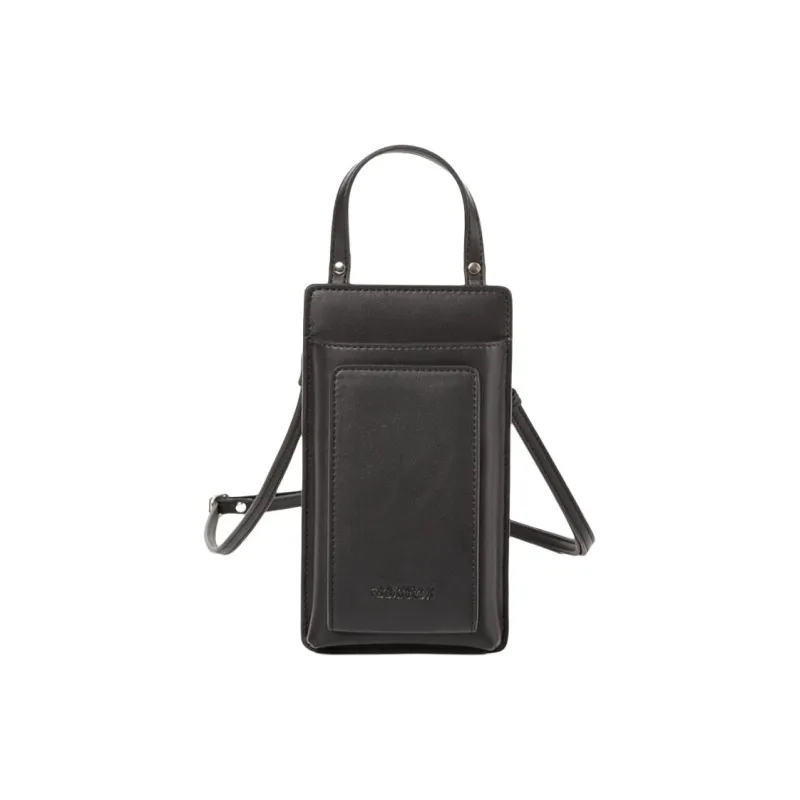 AMERICAN TOURISTER Polyurethane Cell Phone Pouch, Crossbody Bag Mini Women's Black-0
