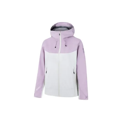 ANTA Outdoor Collection Windbreaker Jackets Women's Papyrus White/Wisteria Purple