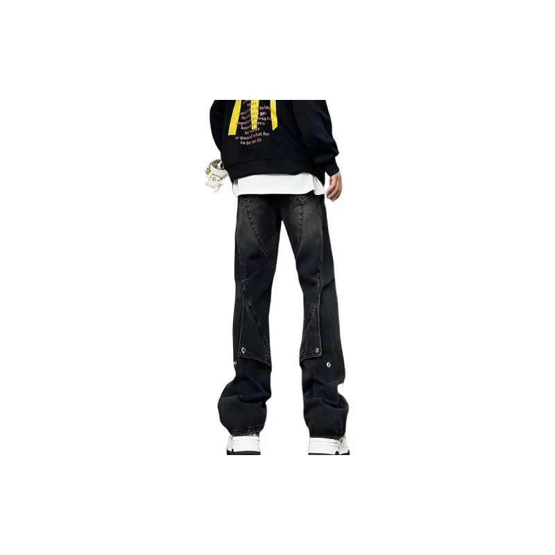 POLAR BEAR Jeans Unisex Black Gray Color-1