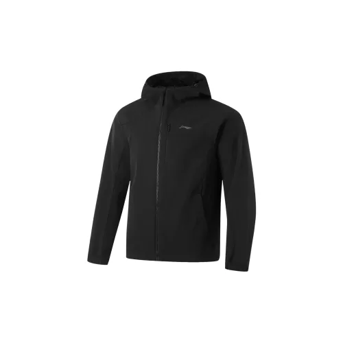 LiNing Fitness Series Warm Water-Repellent Windbreaker Jacket Men's Black
