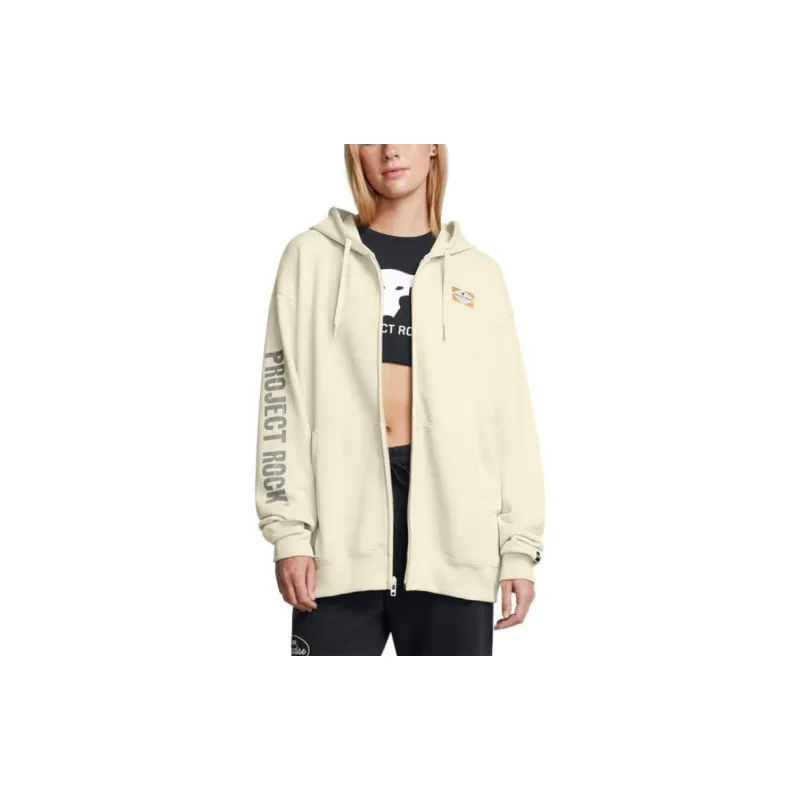 Under Armour Johnson Project Rock Jacket Women's Ferret White Gray-2