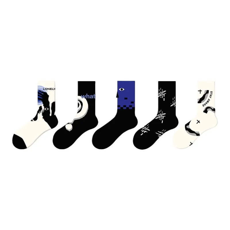 Youle Box Mid-Calf Socks Unisex-25