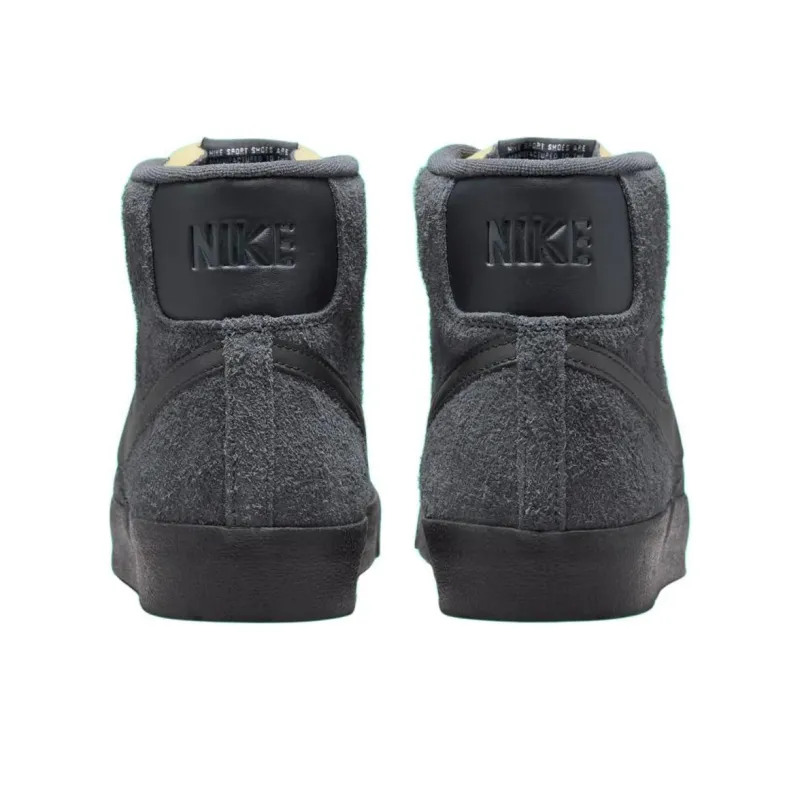 Nike Blazer Mid Anti-Slip Wear-Resistant Mid-Top Basketball Shoes Unisex Black-3