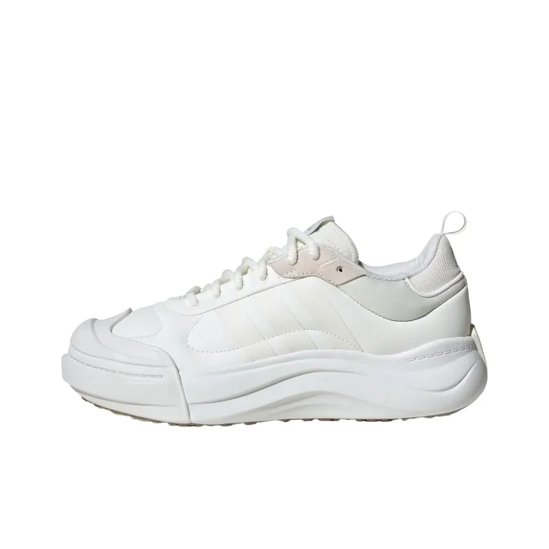 Adidas Anti Slip Wear Resistant Low Top Casual Shoes Unisex White-0