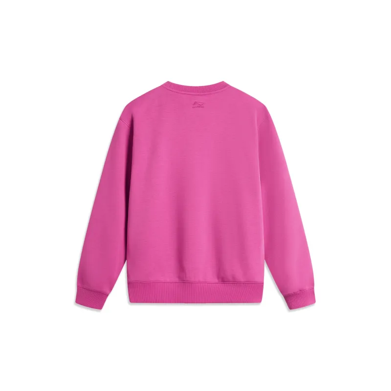 LiNing x Disney Sweatshirt Women's Rose Purple-1