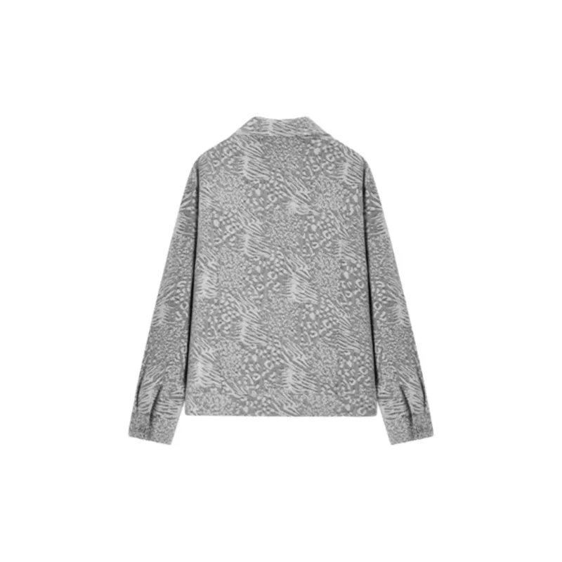 JOHN RICHMOND FW24 Shirt Men's White Gray Animal Print-1