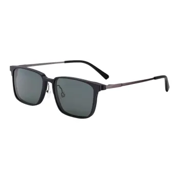 PULAIS Stainless Steel Plate Frame Aluminum-Magnesium Alloy Square Sunglasses Men's Multicolor
