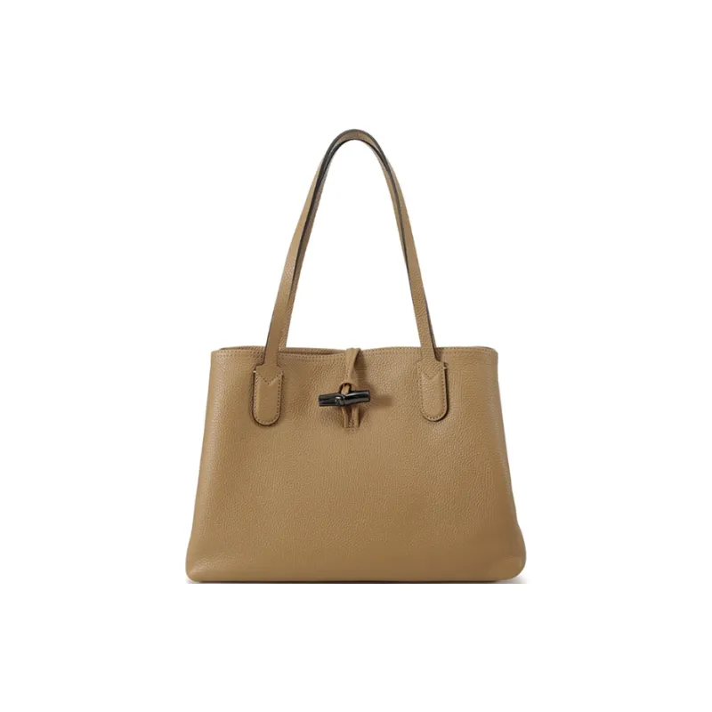 LONGCHAMP Cow Leather Handbag Women's Sand Dune-0