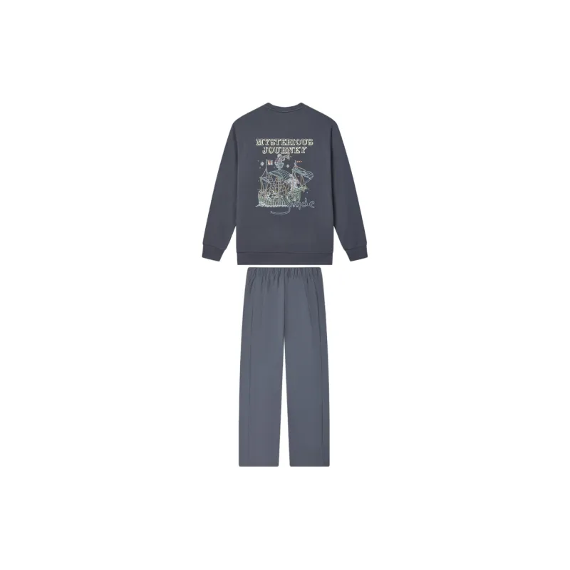 FILA Casual Sportswear Men's Wall Mud Gray-1