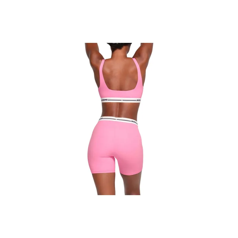 SKIMS FITS EVERYBODY Series LOGO BIKE SHORT Leggings Women's SUGAR PINK/Sugar Pink-2