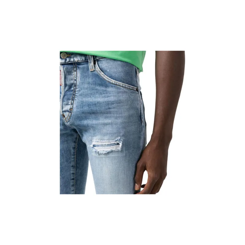 DSQUARED 2 Distressed Straight leg Jeans-6