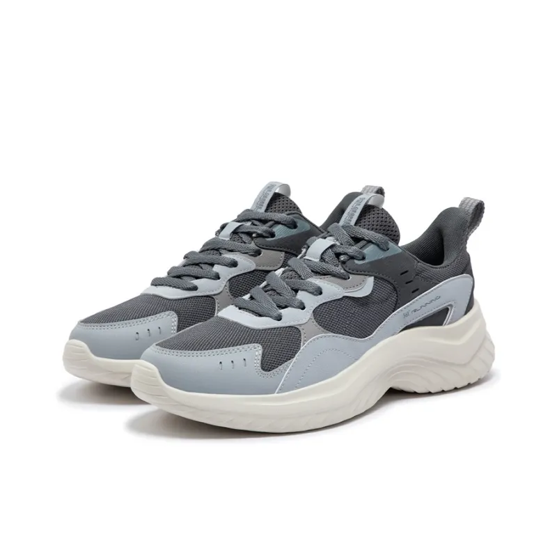 361° Anti Slip Wear Resistant Low Top Casual Running Shoes Men's Cool Mist Gray-2