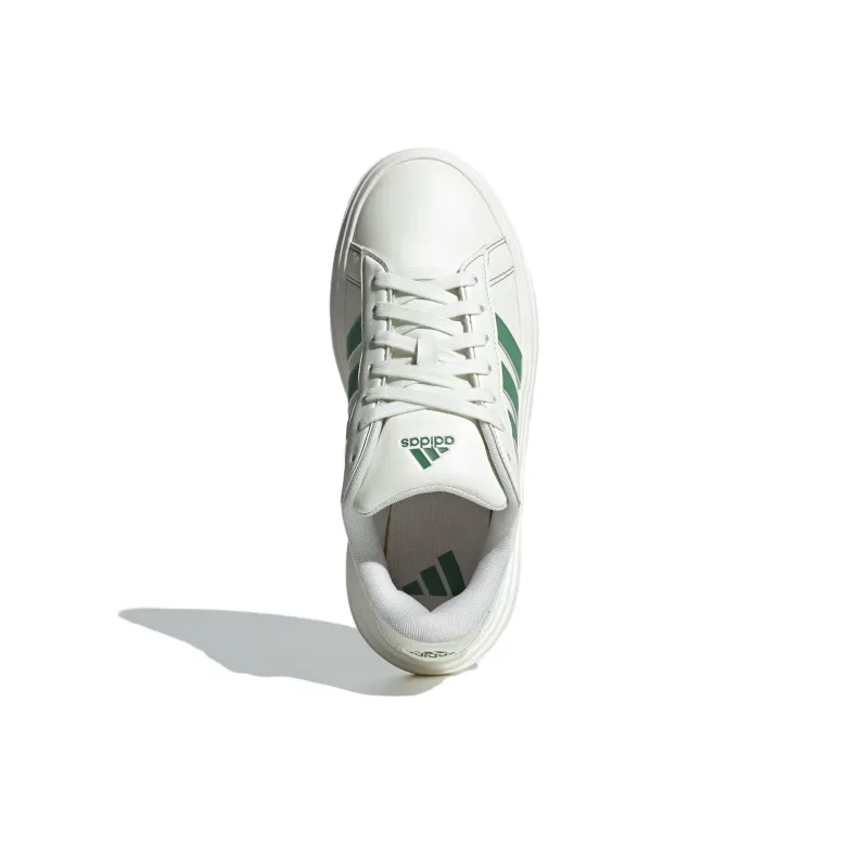 Adidas Grand Court Platform Off White Preloved Green Gum Women's-4