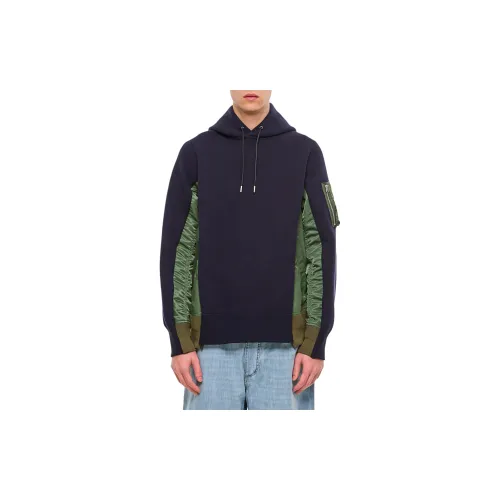 Sacai Sweatshirts Men Blue