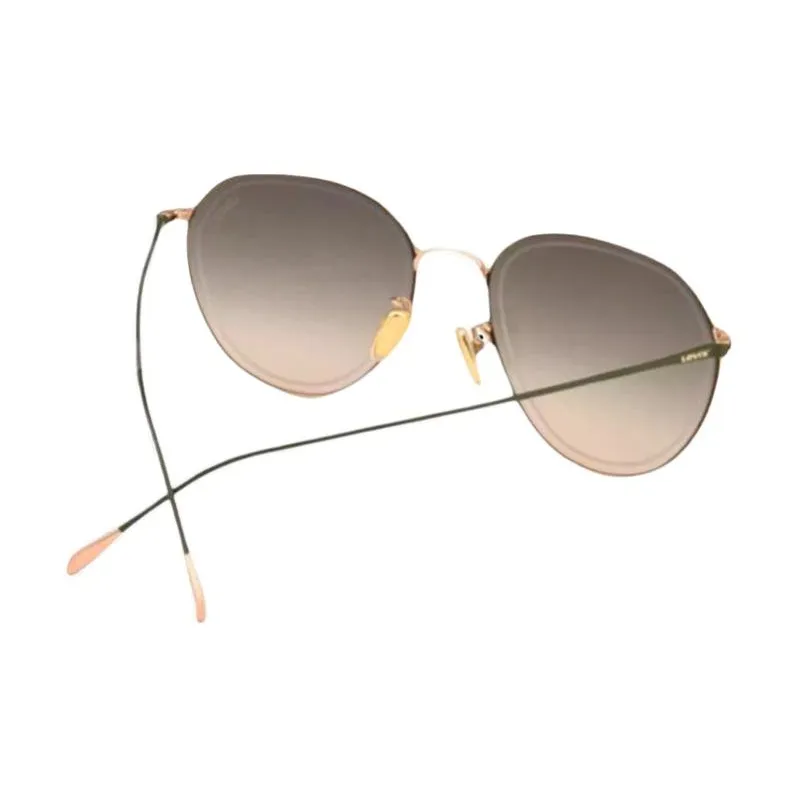 Levi's Alloy Oval Sunglasses Unisex Gold-2