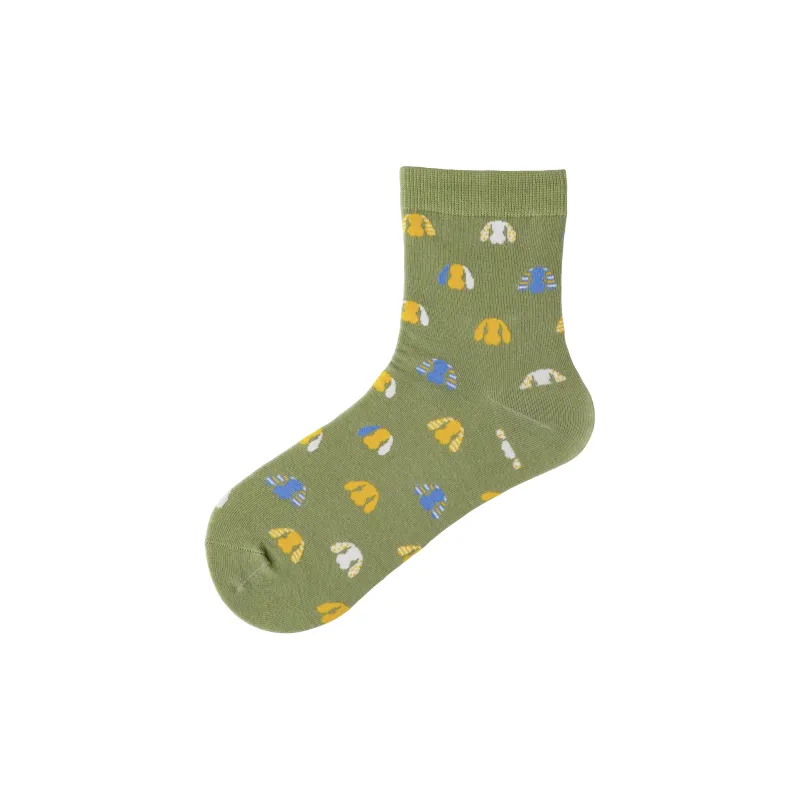 Montecto&Capsule Mid Calf Socks Unisex 4 Pack Combo Set-3