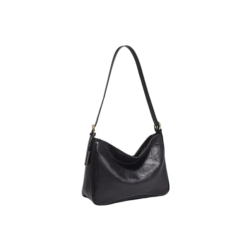Marino Orlandi Cow Leather Synthetic Leather Crossbody Bags Shoulder Bags Large Size Unisex Black/Ecru-9