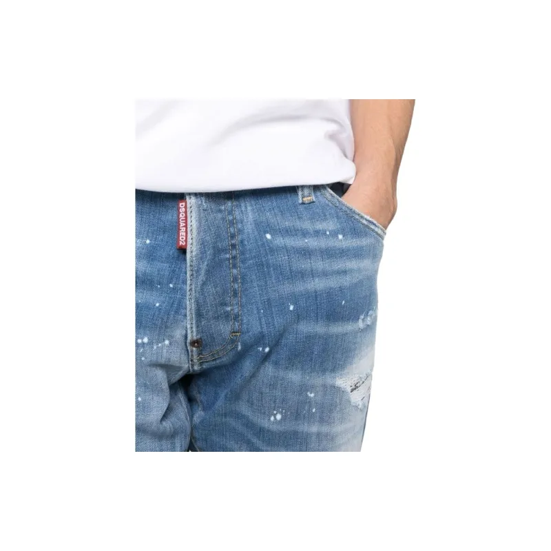 DSQUARED 2 Mid Rise Distressed Jeans-4