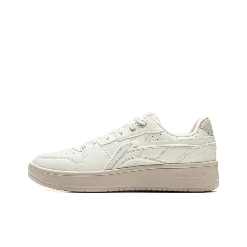 LINING Acer Truncatum Skateboard Shoes Women's Low-Top Off White