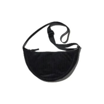 UNIQLO Cotton Dumpling Bag Shoulder Bag Crossbody Bag Regular Women's Black