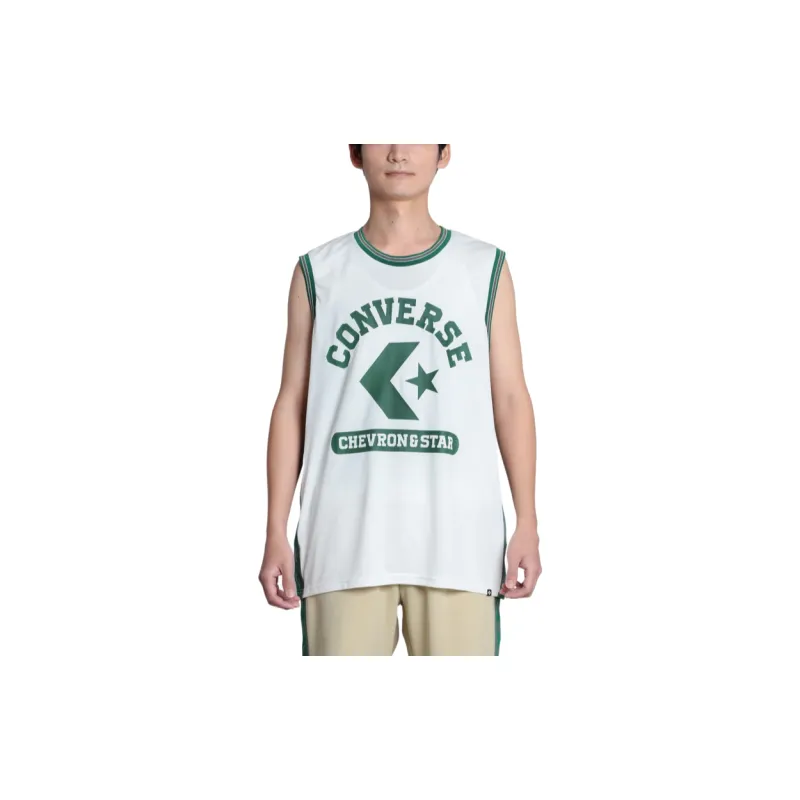 Converse Tank Tops Men's White/Green-2