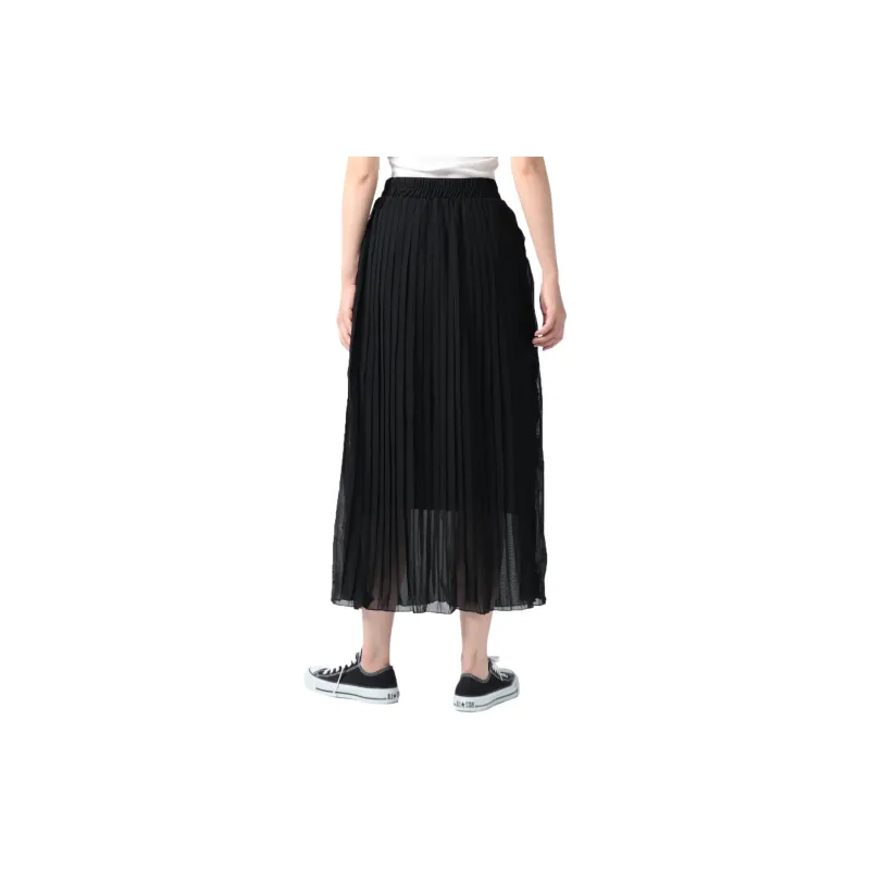 Converse Casual Long Skirts Women's Black-3