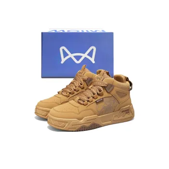 MIIOW Trend Party Series Anti Slip And Wear Resistant Height Increasing High Top Skateboard Shoes Men's