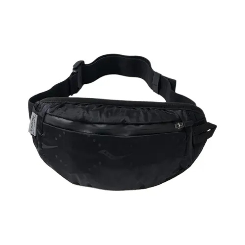 Saucony Fabric Fanny Pack Regular Unisex Jet Black/Pearl White