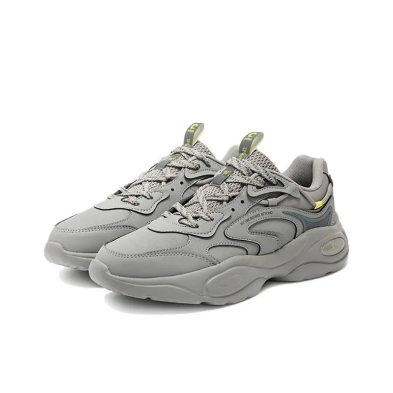 361° Surge Anti Slip Wear Resistant Low Top Casual Shoes Men's Gray-1