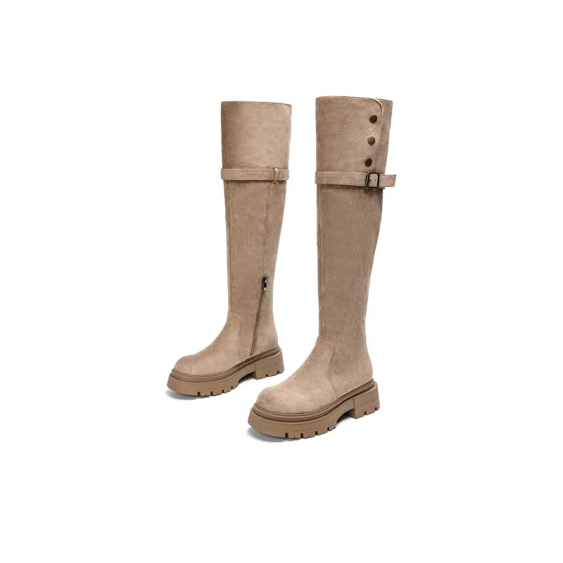 EBLAN Knee-high Boots Women's Umber-28