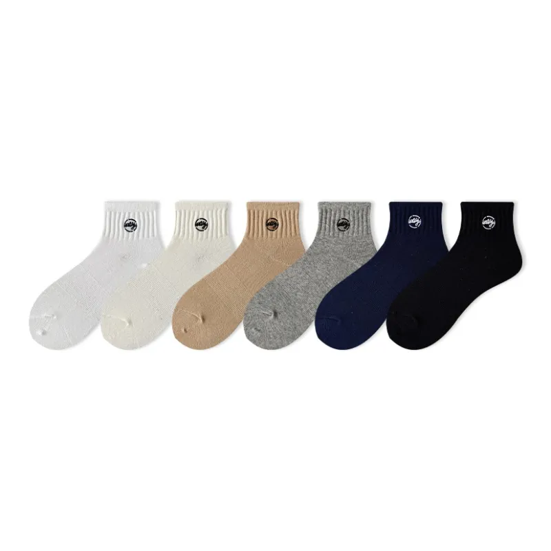 COTTON CHEESE Mid Calf Socks Men's 5 Pack-2