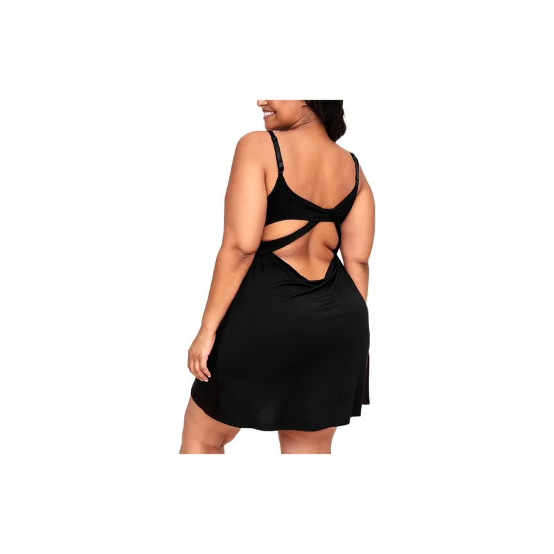 Victoria's Secret ADORE ME Suzie Sleep Dress/Jet Black Nightgown Women's Black-3