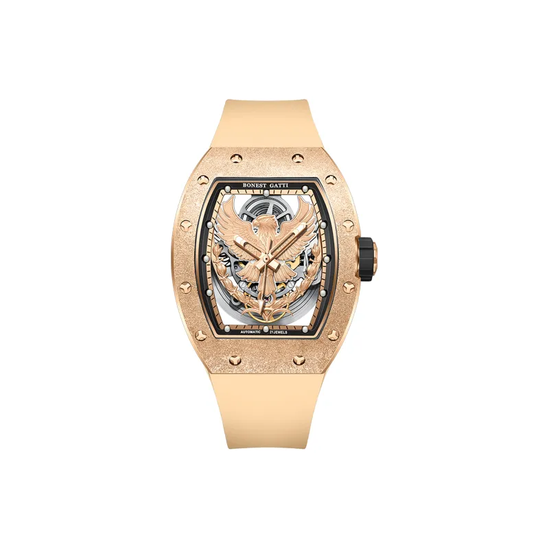 BONEST GATTI Soaring Collection Automatic Mechanical Movement Watch Men's Watches Silver Dial-6