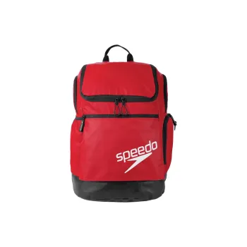 Speedo Canvas Backpack Unisex Red & Black
