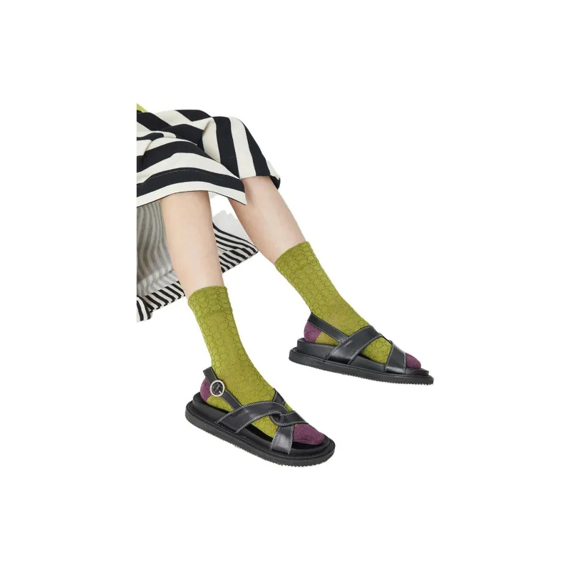 ALMOND ROCKS Unisex Mid Calf Socks-4