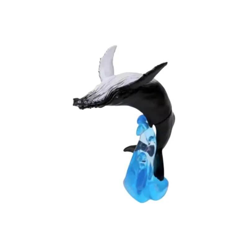 BANDAI Biological Encyclopedia Simulation Marine Life Ornament Mini05 Whale Orca Humpback Whale Bonus Gifts-1