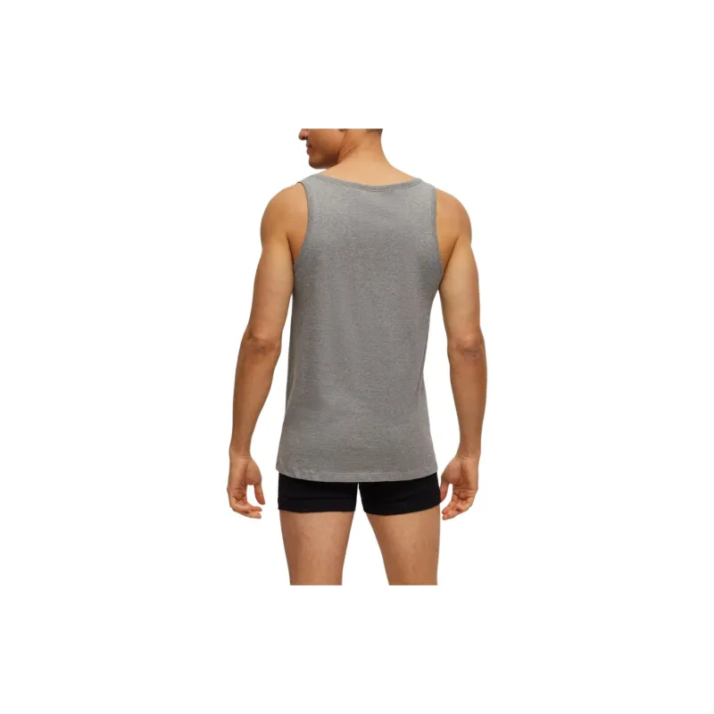 HUGO BOSS SS24 Three Pack Of Cotton Underwear Vests With Embroidered Logos Tank Tops Men's 3 Pack-2