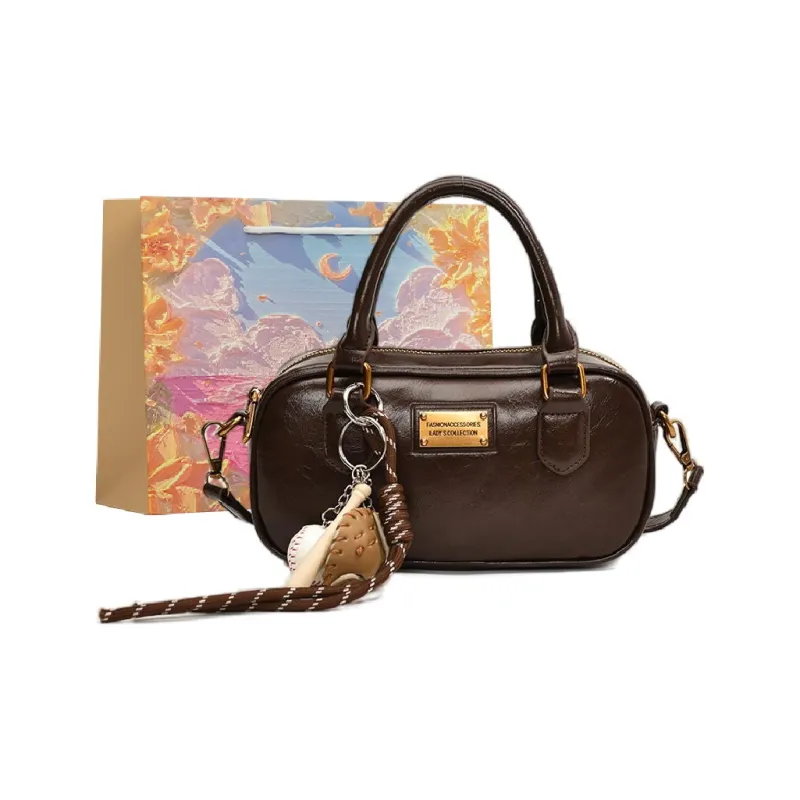 BRINCH Pu One Shoulder Handbags Women's Black/Brown/Coffee/Burgundy-10
