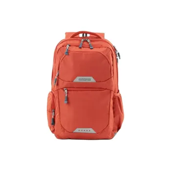 AMERICAN TOURISTER Polyester Backpack Unisex Leather Chantilly Red