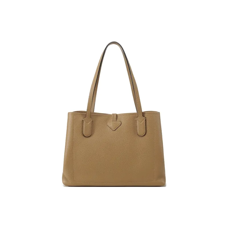 LONGCHAMP Cow Leather Handbag Women's Sand Dune-3
